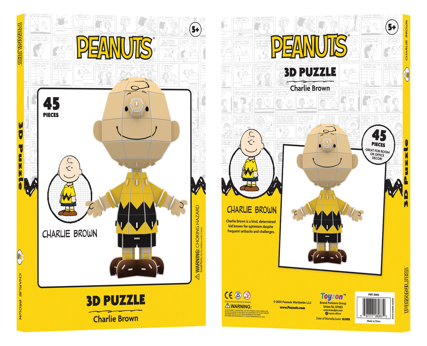 Peanuts® 3D Puzzle – Charlie Brown (45 Pieces)
