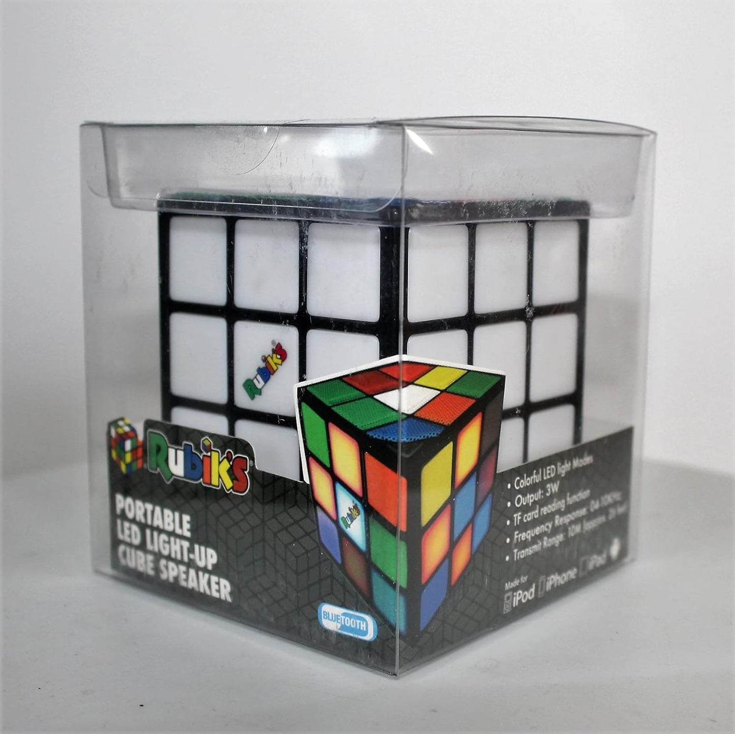 Rubik's - Portable LED Light-Up Cube Speaker