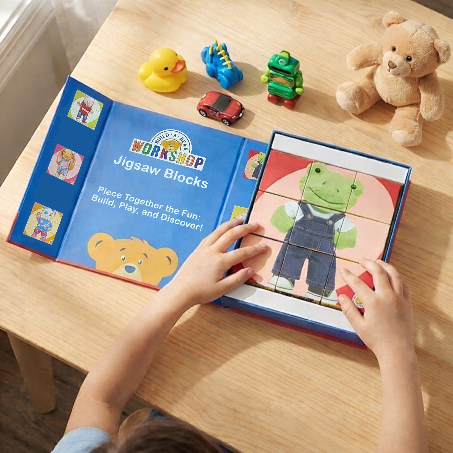 Build-A-Bear Workshop® Jigsaw Block Puzzle – 9 Piece Mix & Match Cube Set