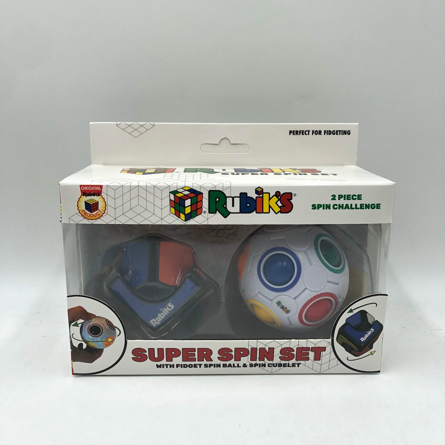 Rubik's - Super Spin Set with Fidget Spin Ball & Spin Cubelet