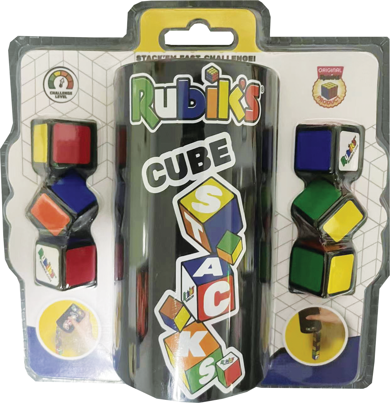 Rubik's - Cube Stack (Black)
