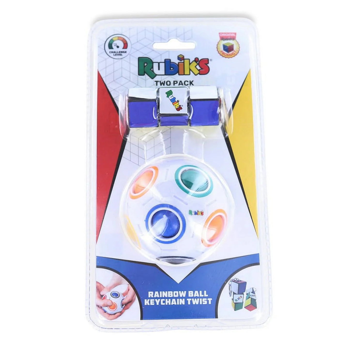 Rubik’s - 2 Pack: Rainbow Ball & Keychain Twist