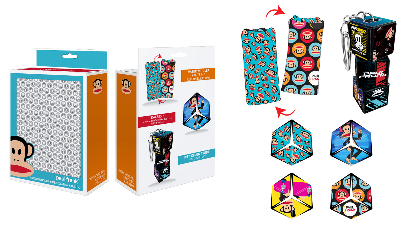 Paul Frank® - Water Wiggler, Keychain, & Kaleido