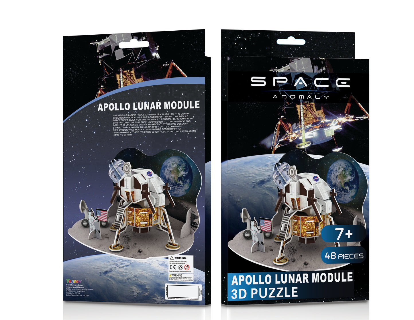 NASA - Space Anomaly Apollo Lunar Module 3D Puzzle - 48 Pieces