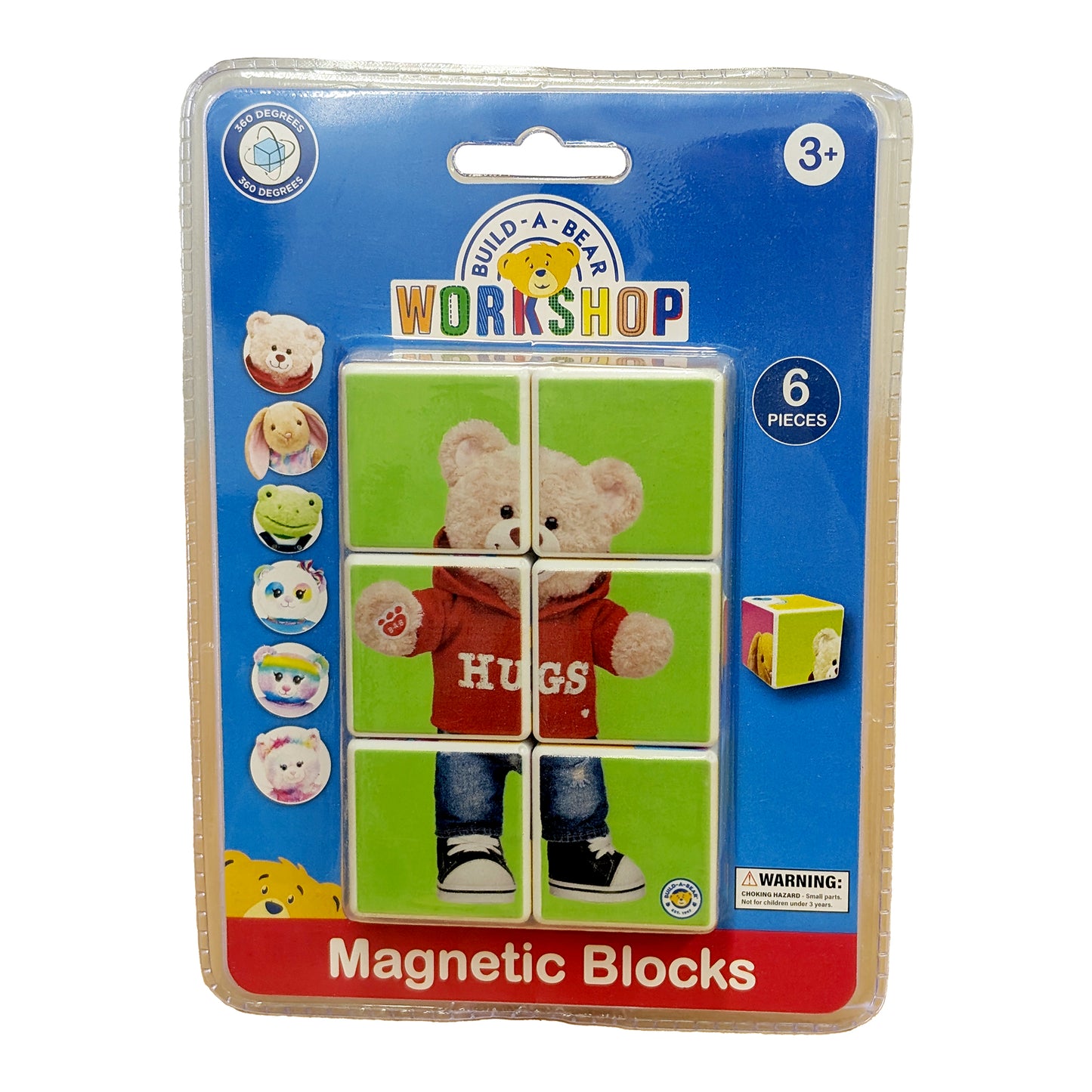 Build-A-Bear Workshop® Magnetic Blocks Puzzle – 6 Piece Mix & Match Cube