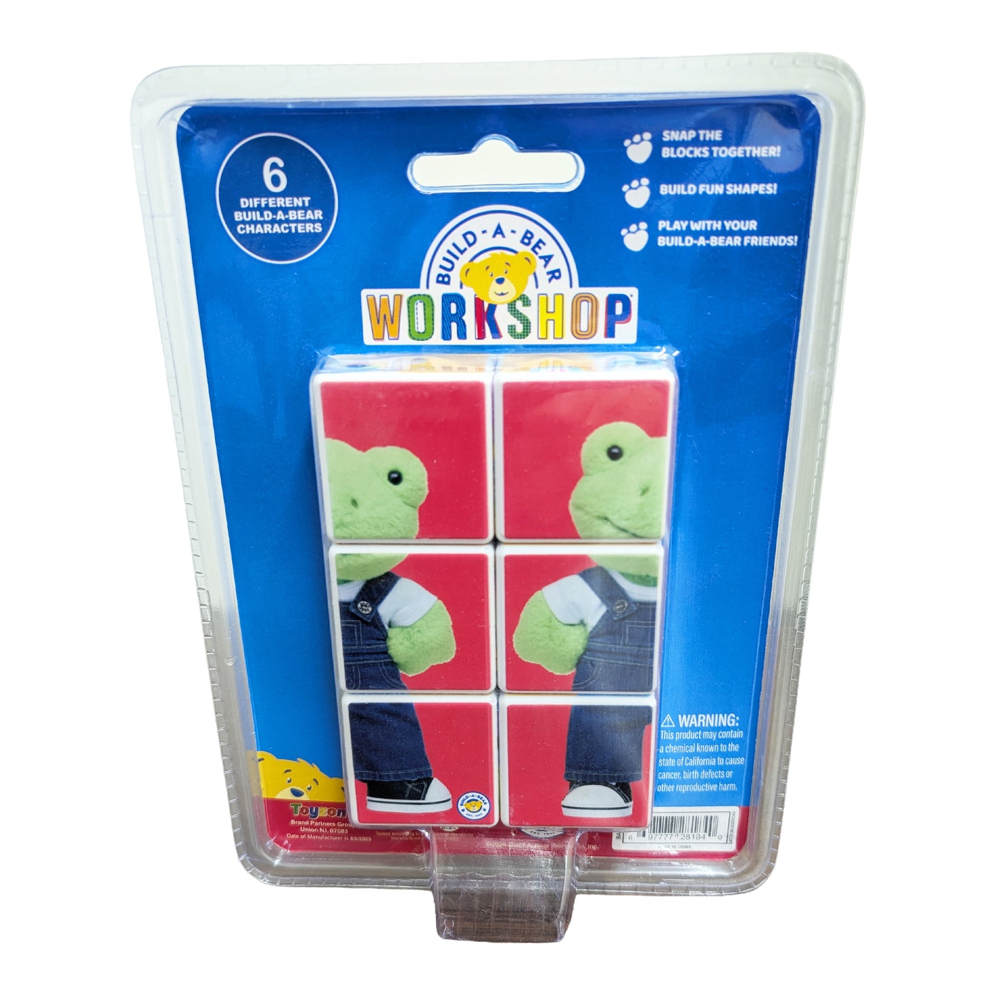 Build-A-Bear Workshop® Magnetic Blocks Puzzle – 6 Piece Mix & Match Cube