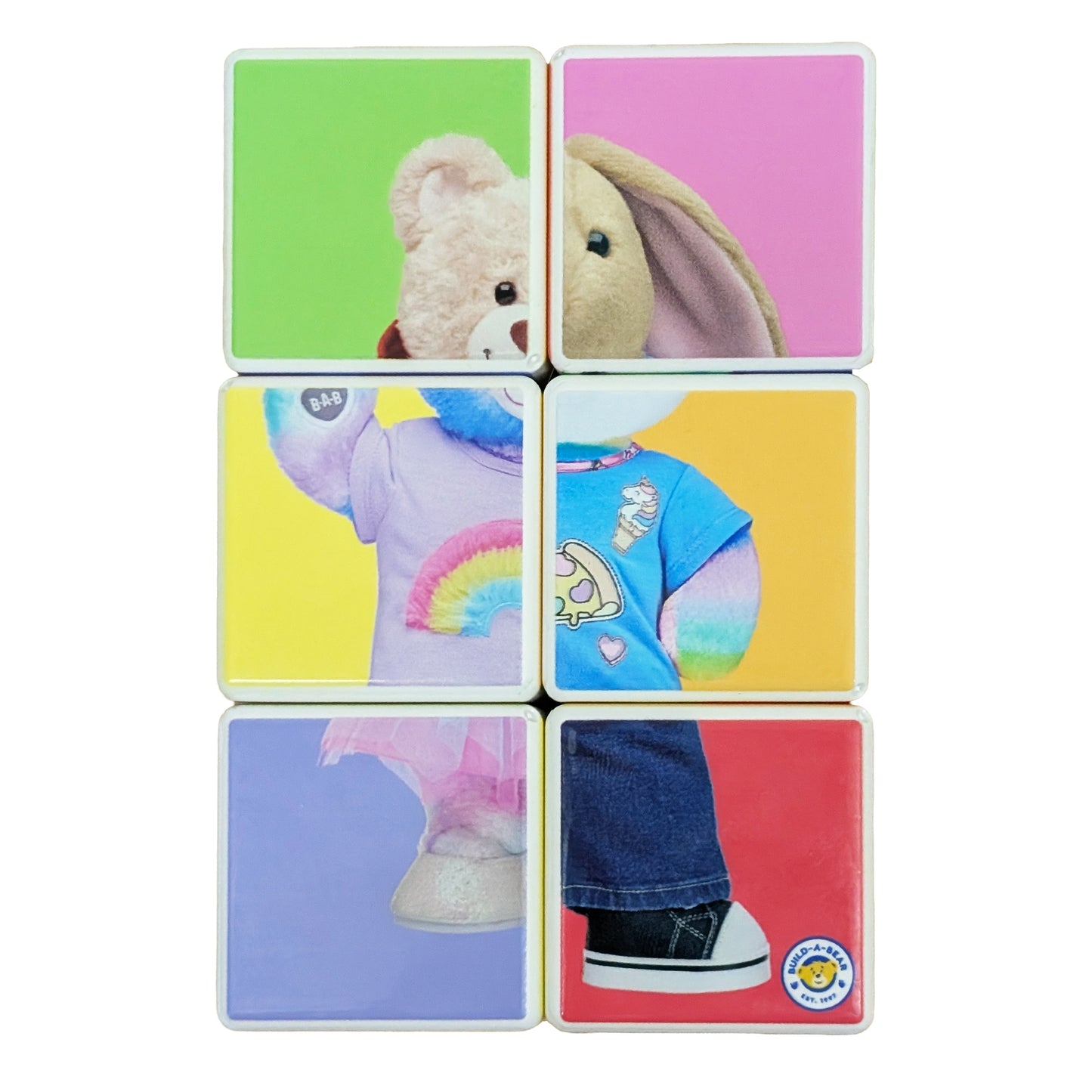 Build-A-Bear Workshop® Magnetic Blocks Puzzle – 6 Piece Mix & Match Cube