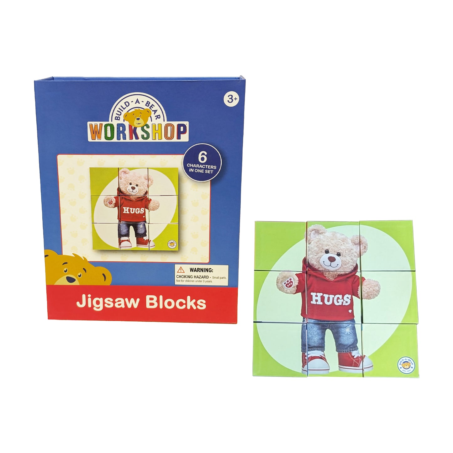 Build-A-Bear Workshop® Jigsaw Block Puzzle – 9 Piece Mix & Match Cube Set