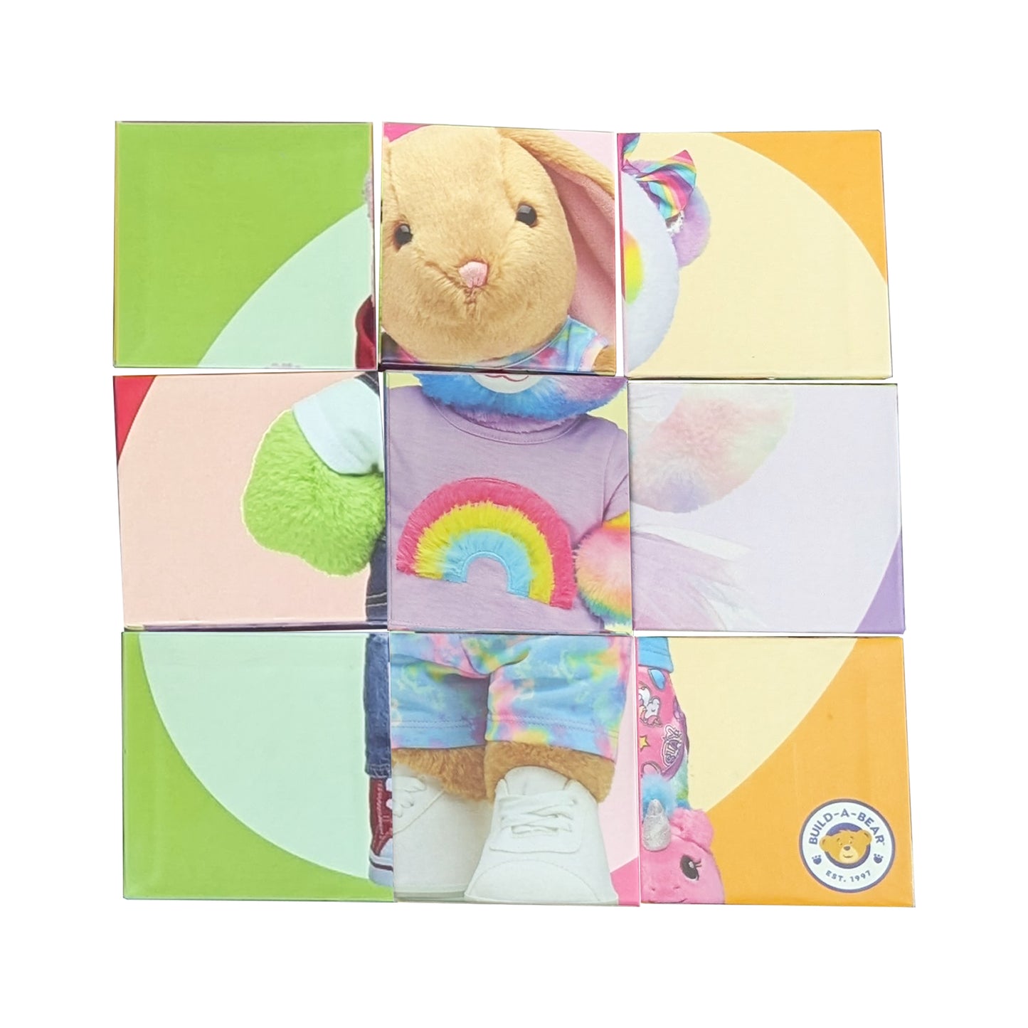 Build-A-Bear Workshop® Jigsaw Block Puzzle – 9 Piece Mix & Match Cube Set