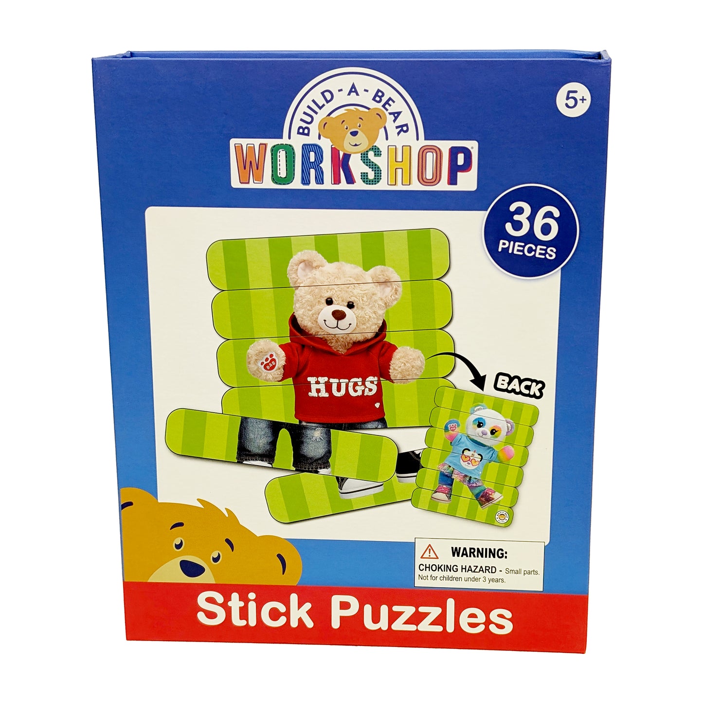Build-A-Bear Workshop® Stick Puzzle Set – 36 Piece Double-Sided Puzzle