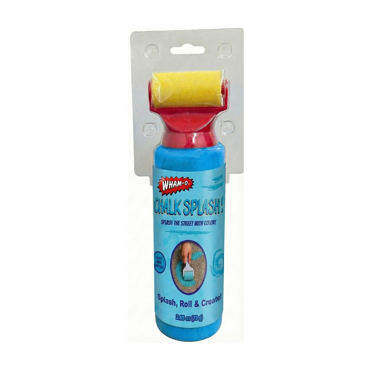 WHAM-O® Chalk Splash! – 2.65 oz Liquid Sidewalk Chalk Roller (Just Add Water, Assorted Colors)