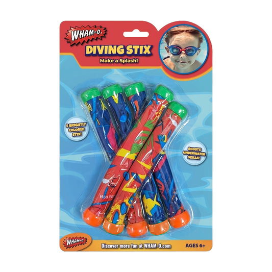 WHAM-O® Diving Stix – 5 Pack Pool Diving Sticks (Underwater Skill Game)
