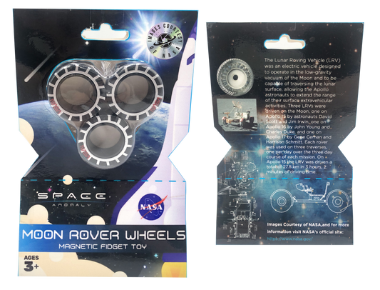 NASA - Space Anomaly Moon Rover Wheels - Magnetic Fidget Toy