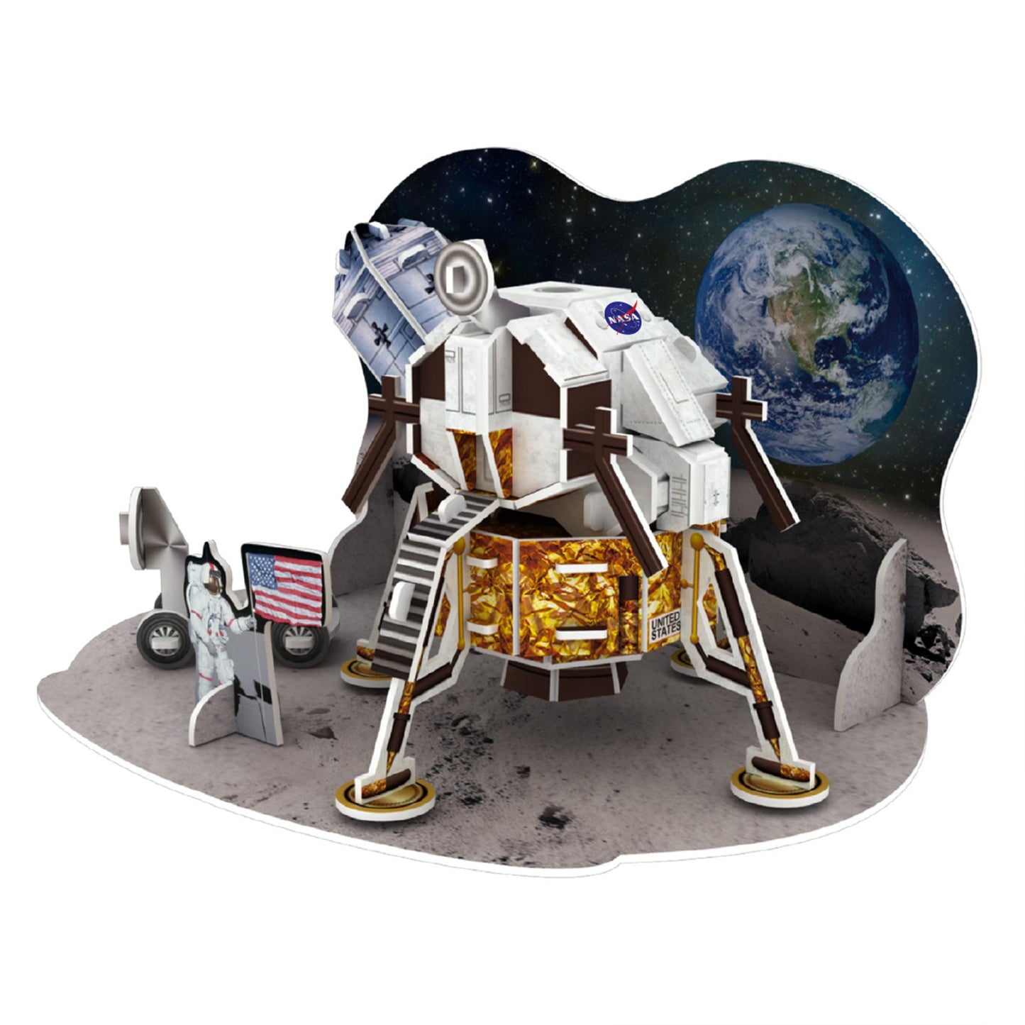 NASA - Space Anomaly Apollo Lunar Module 3D Puzzle - 48 Pieces