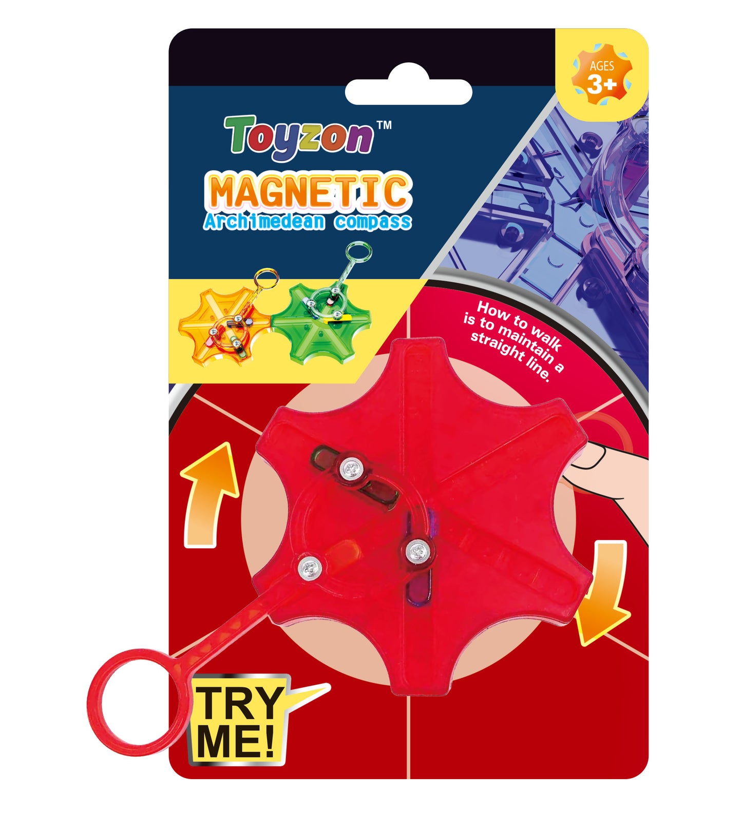 Toyzon™ - Magnetic Archimedean Compass