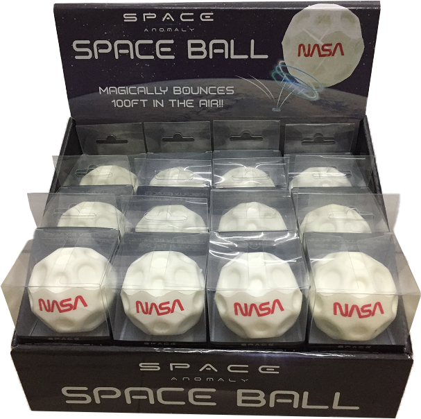 NASA - Space Anomaly Super Bounce Ball: 100-Foot Leap in 24 Unit Display