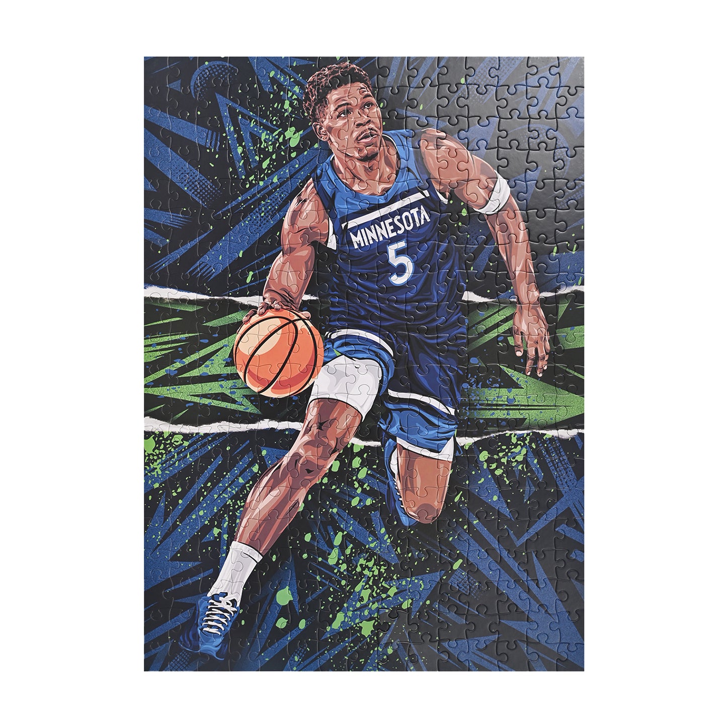 NBALAB Court Legends – Anthony Edwards NBA 300-Piece Puzzle (20" x 28")
