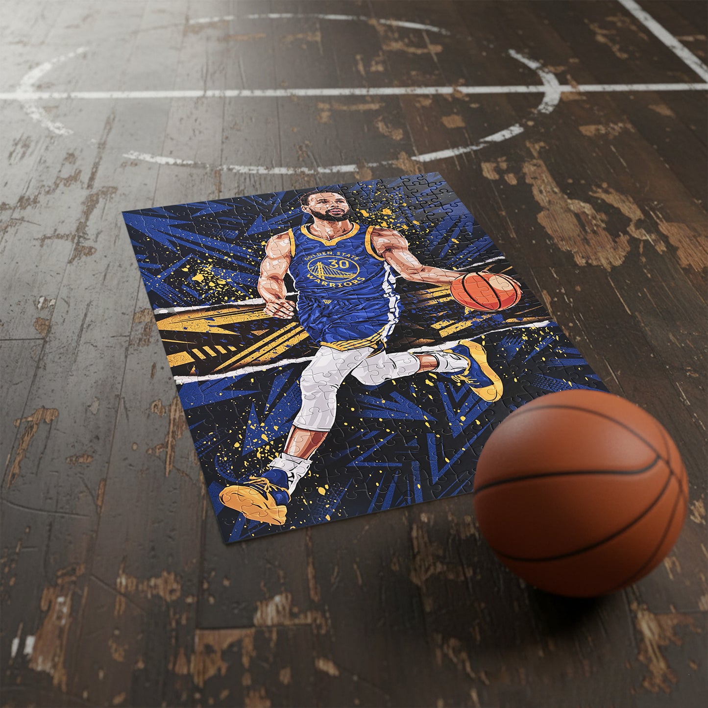 NBALAB Court Legends – Stephen Curry NBA 300-Piece Puzzle (20" x 28")