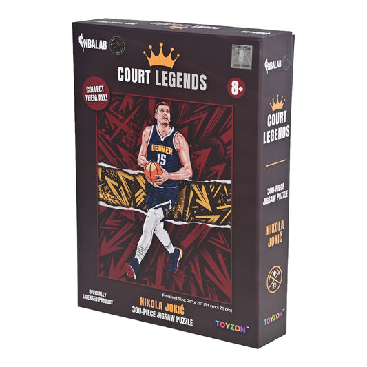 NBALAB Court Legends – Nikola Jokić NBA 300-Piece Puzzle (20" x 28")
