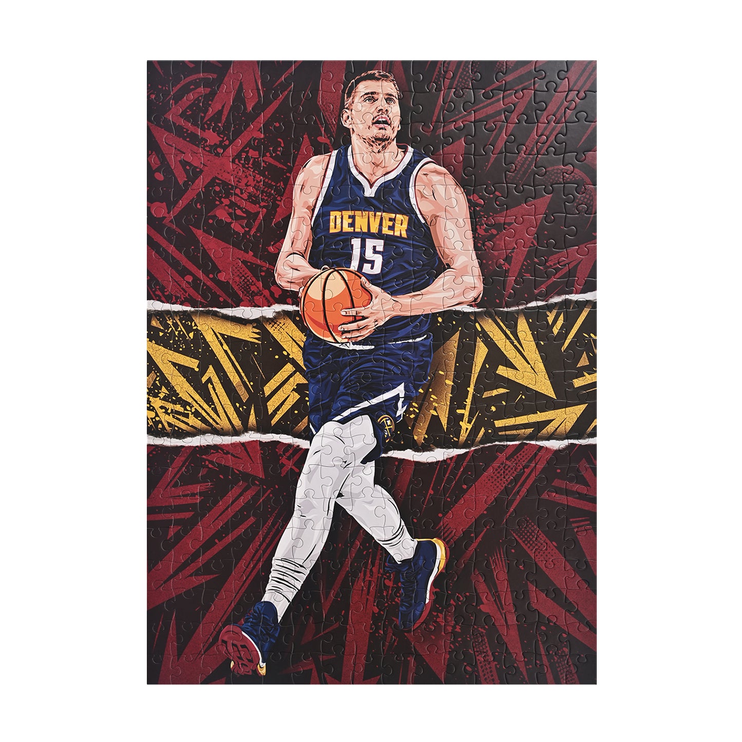 NBALAB Court Legends – Nikola Jokić NBA 300-Piece Puzzle (20" x 28")