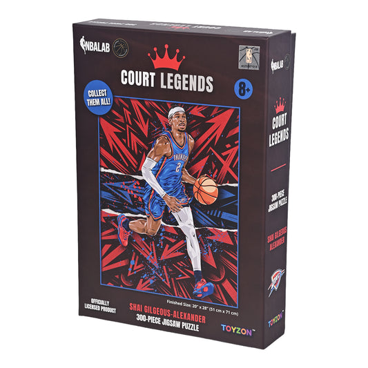 NBALAB Court Legends – Shai Gilgeous-Alexander NBA 300-Piece Puzzle (20" x 28")