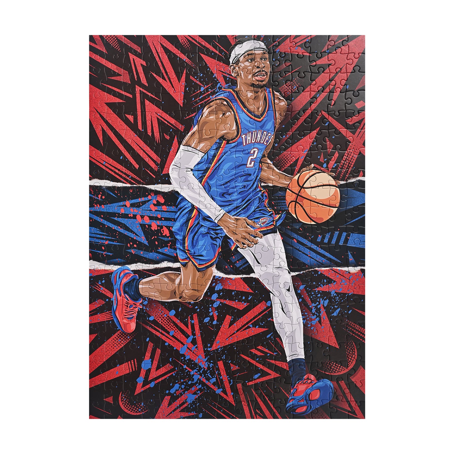 NBALAB Court Legends – Shai Gilgeous-Alexander NBA 300-Piece Puzzle (20" x 28")