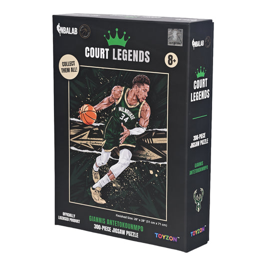 NBALAB Court Legends – Giannis Antetokounmpo NBA 300-Piece Puzzle (20" x 28")