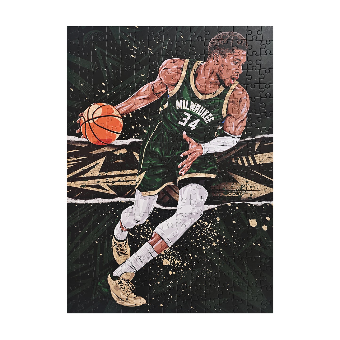 NBALAB Court Legends – Giannis Antetokounmpo NBA 300-Piece Puzzle (20" x 28")