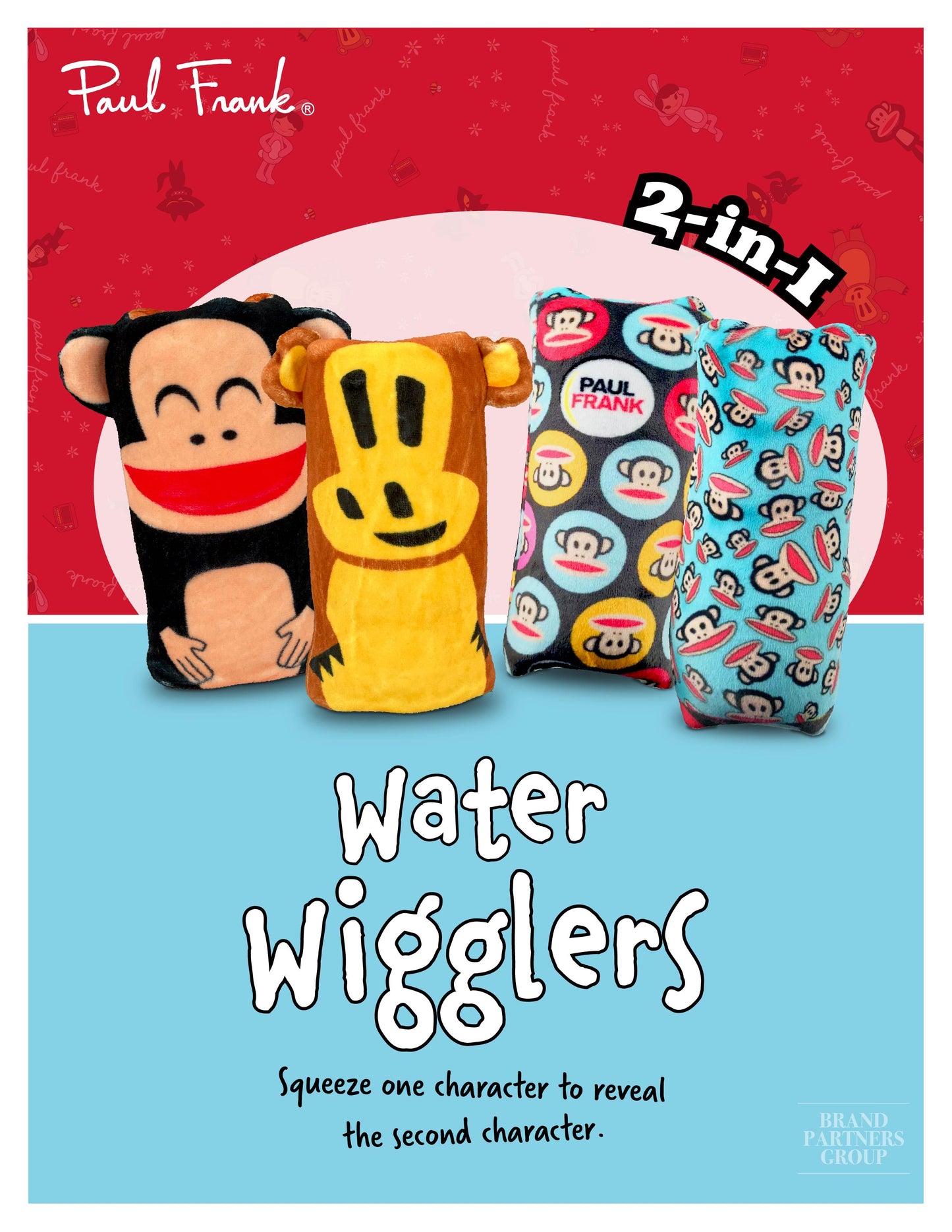 Paul Frank® - Water Wigglers - 2 in 1 Reversible Plush