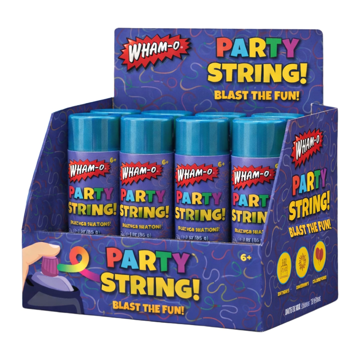 WHAM-O® Party String – 12 Unit PDQ Display