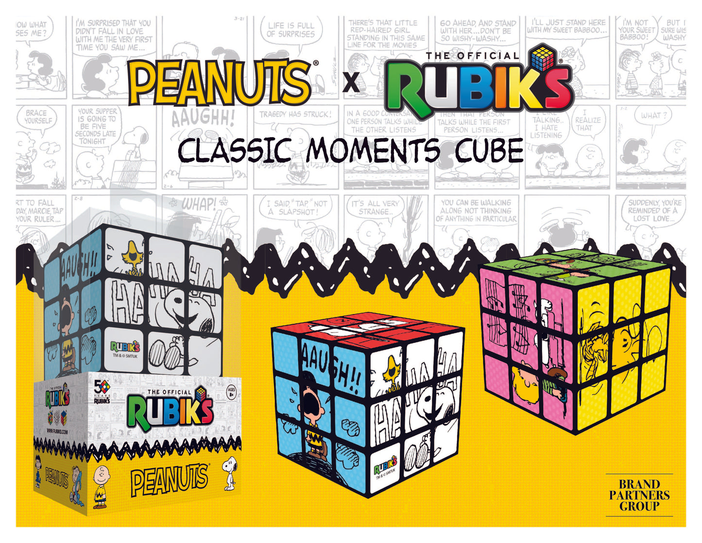 Rubik's Cube x Peanuts Classic Moments Cube