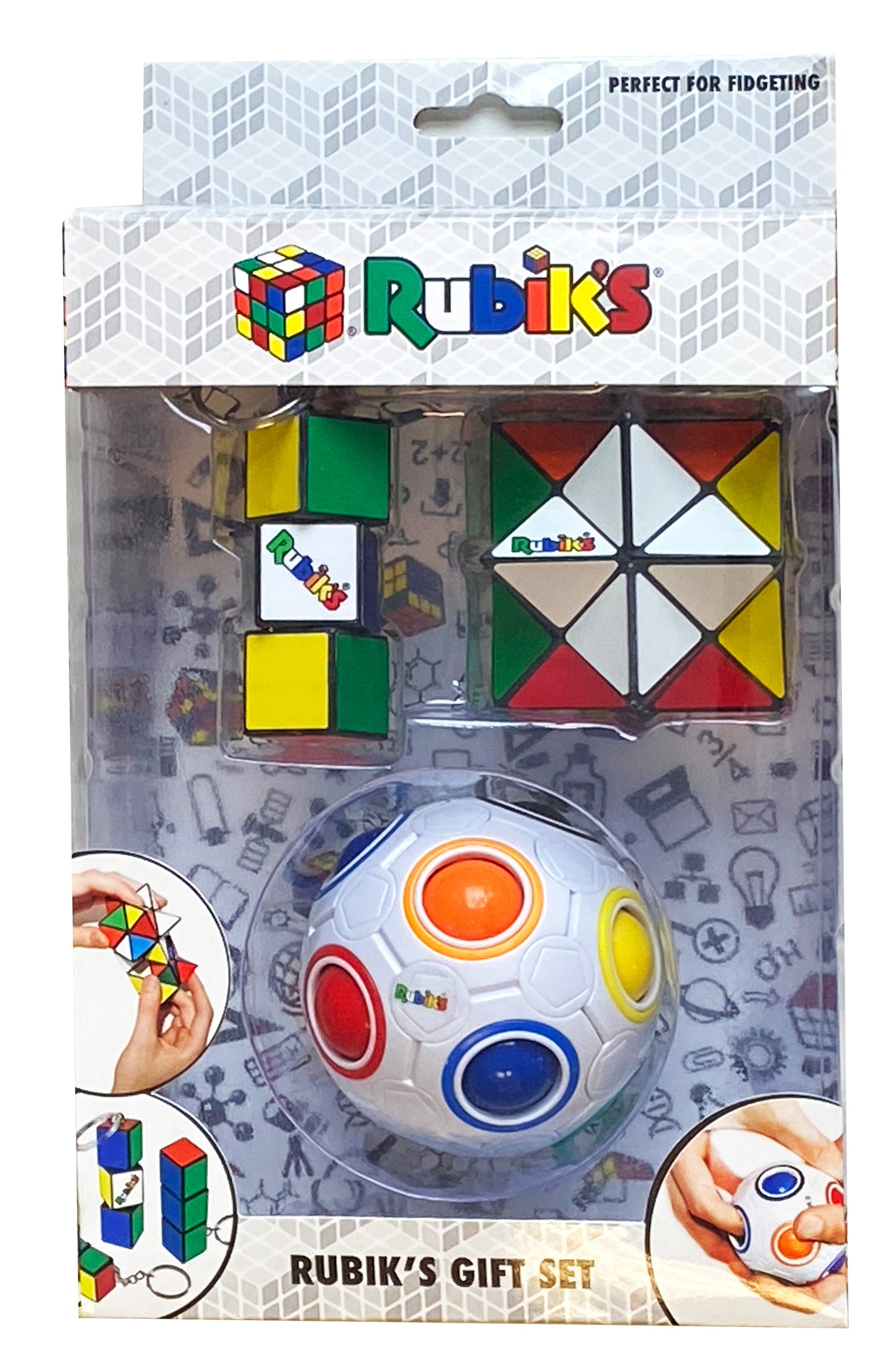 Rubik's Gift Set - (Includes Rainbow Ball, Magic Star and Keyring)