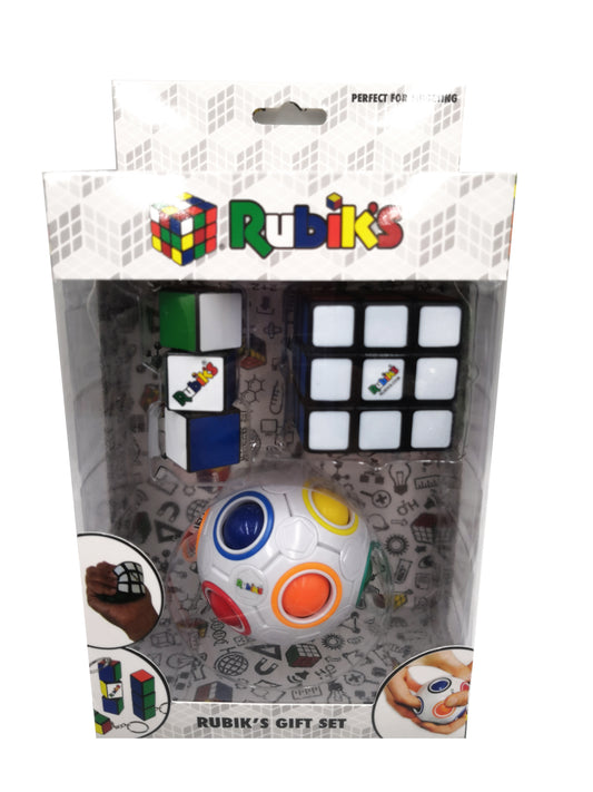 Rubik's Gift Set - (Includes Rainbow Ball, Squishy Cube, and Keyring)