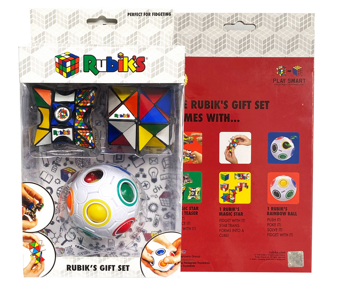 Rubik's Gift Set - (Includes Rainbow Ball, Magic Star and Magic Star Spinner)