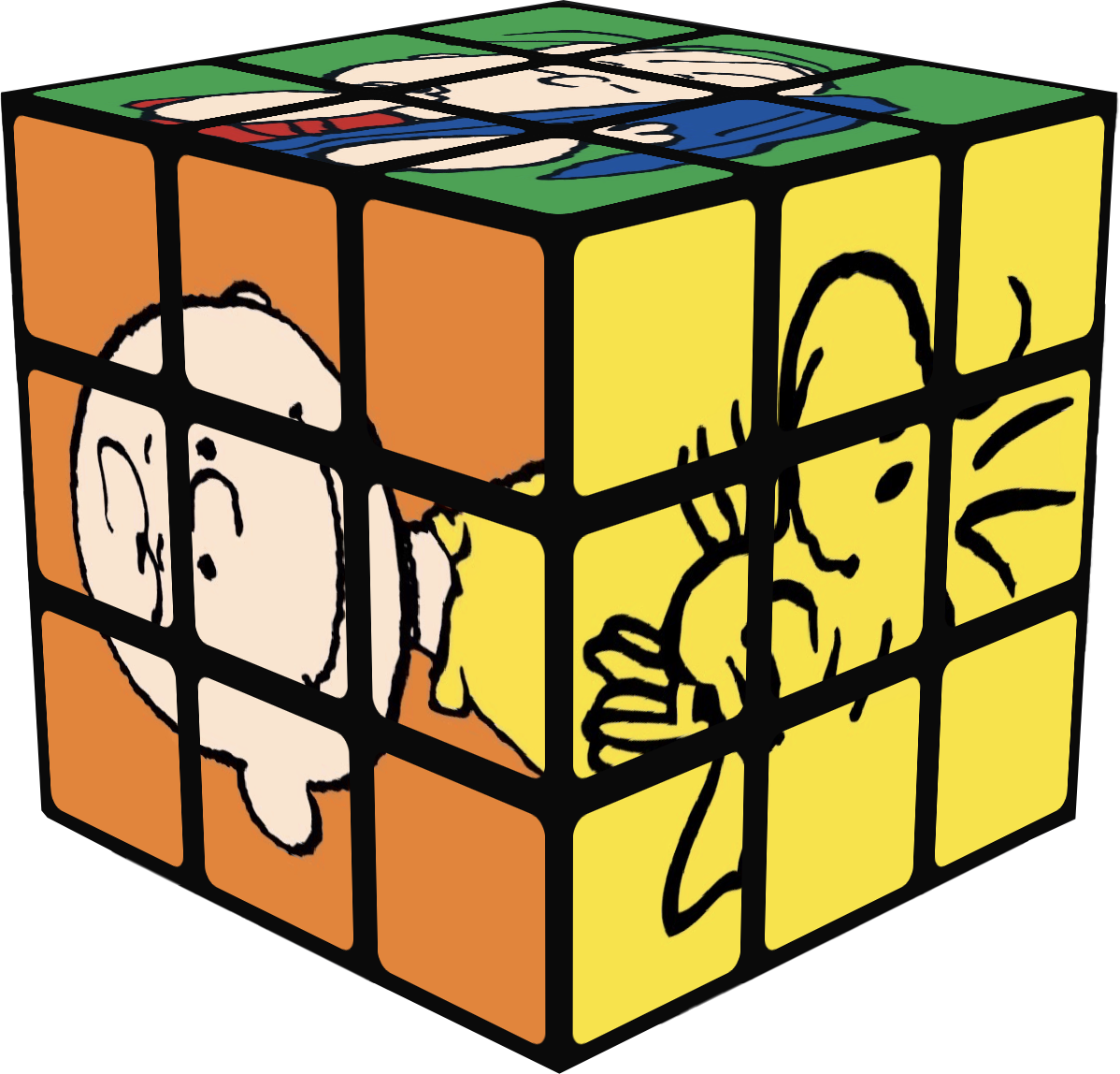 Rubik's x Peanuts Classic Characters Cube