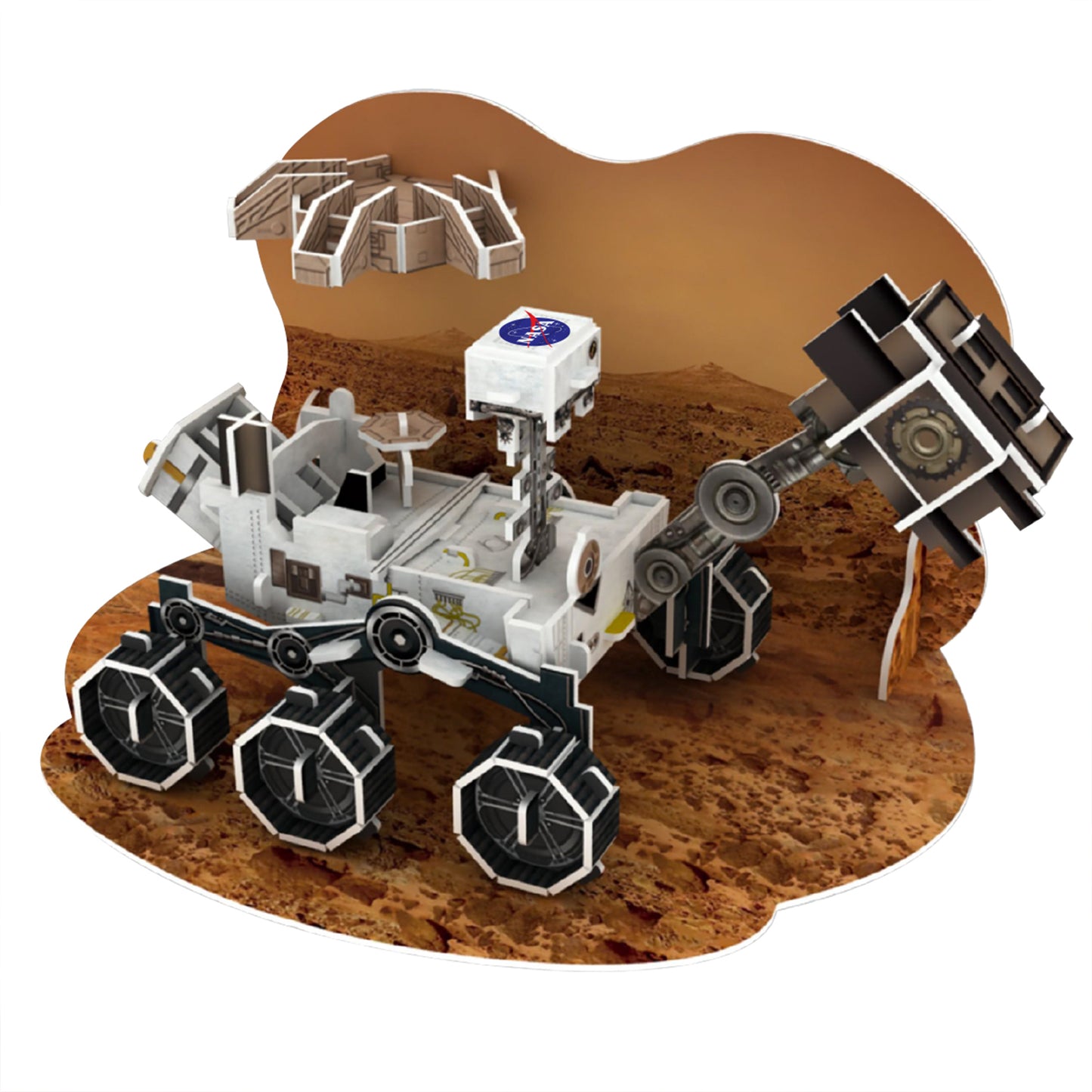 NASA - Curiosity Rover 3D Puzzle - 58 pcs