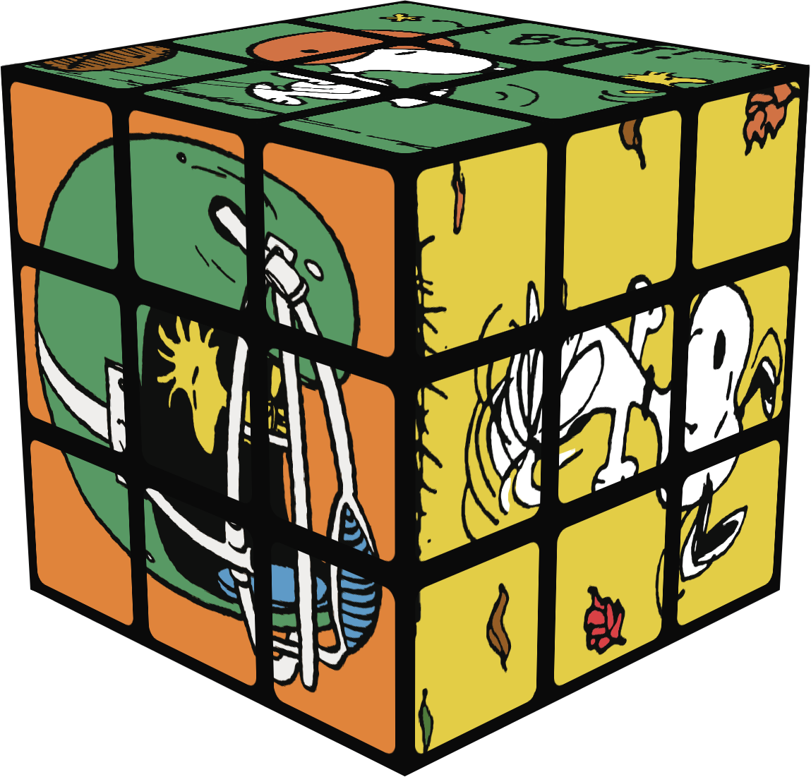 Rubik's x Peanuts Authentic Cube