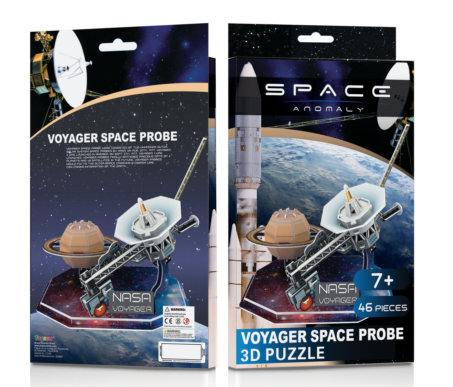 NASA - Voyager Space Probe 3D Puzzle - 46 pcs