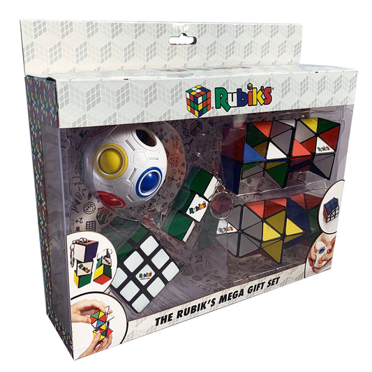 Rubik's Mega Gift Set - (Includes Rainbow Ball, 2x Magic Stars, Squishy Cube, Keychain)