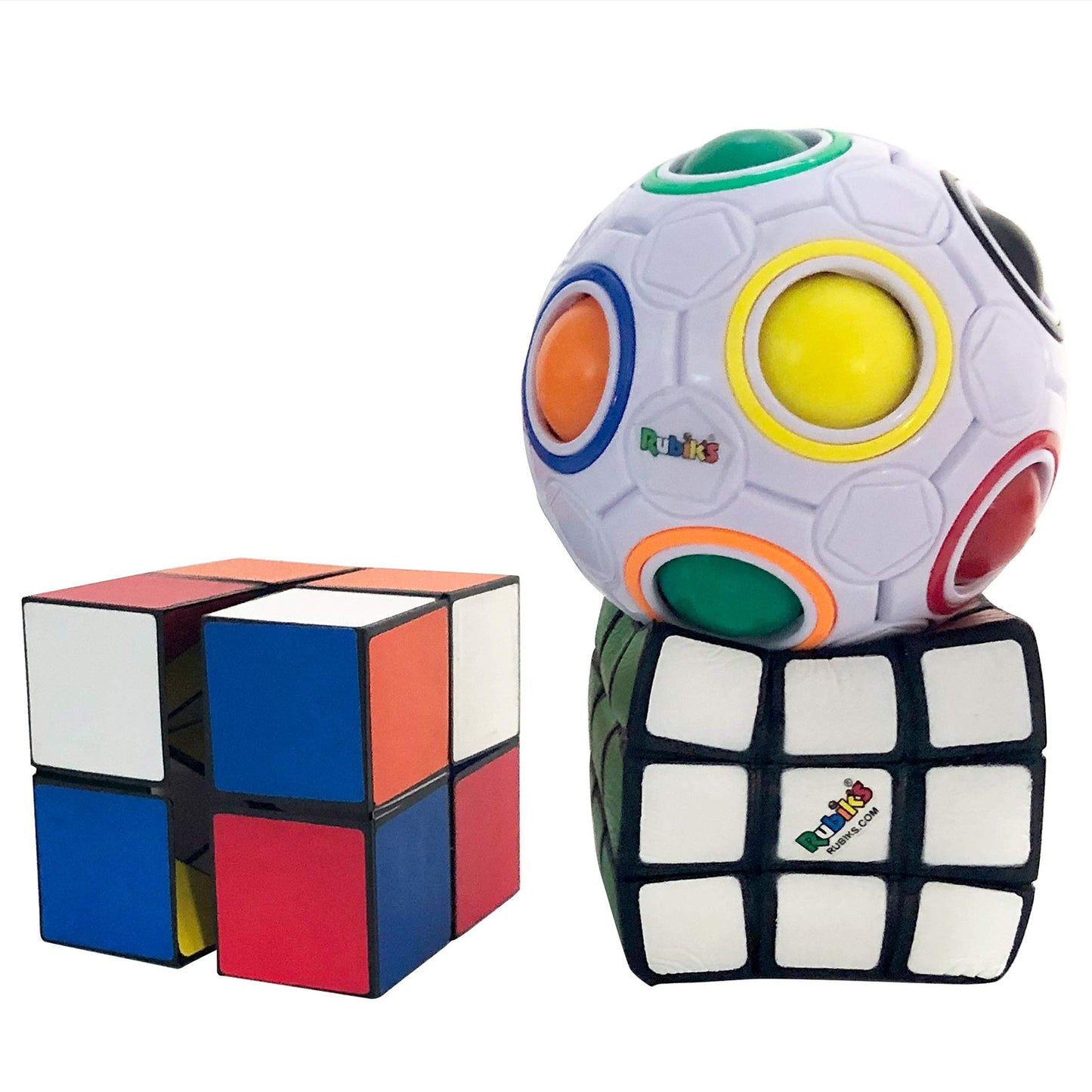 Rubik's Mega Gift Set - (Includes Rainbow Ball, 2x Magic Stars, Squishy Cube, Keychain)